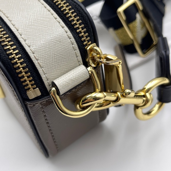 Marc Jacob Snapshot crossbody multi leather bag gray with dust bag gold strap - Picture 7 of 16